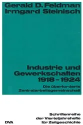 Book cover of Industrie und Gewekschaften 1918-1924 by Gerald D. Feldman
