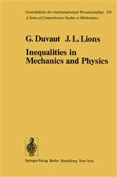 Book cover of Inequalities in Mechanics and Physics by G. Duvant
