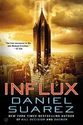 Book cover of Influx by Daniel Suarez