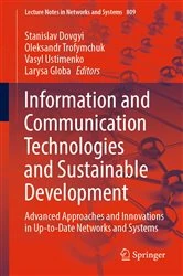 Book cover of Information and Communication Technologies and Sustainable Development by Stanislav Dovgyi