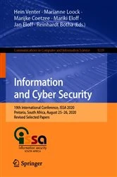 Book cover of Information and Cyber Security by Hein Venter