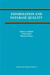 Book cover of Information and Database Quality by Mario G. Piattini