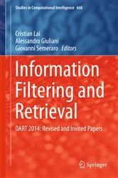 Book cover of Information Filtering and Retrieval by Cristian Lai