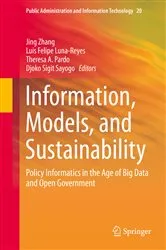 Book cover of Information, Models, and Sustainability by Jing Zhang