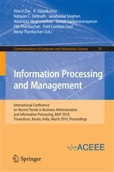 Book cover of Information Processing and Management by Vinu V Das
