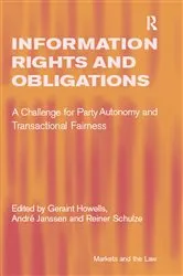 Book cover of Information Rights and Obligations by André Janssen