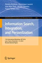 Book cover of Information Search, Integration, and Personlization by Dimitris Kotzinos