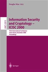 Book cover of Information Security and Cryptology - ICISC 2000 by Dongho Won