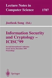 Book cover of Information Security and Cryptology - ICISC'99 by JooSeok Song
