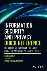 Book cover of Information Security and Privacy Quick Reference by Mike Chapple
