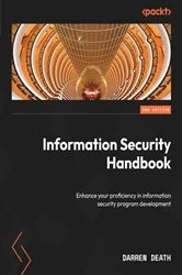 Book cover of Information Security Handbook (2nd ed.) by Darren Death