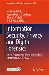 Book cover of Information Security, Privacy and Digital Forensics by Sankita J. Patel