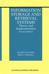 Book cover of Information Storage and Retrieval Systems (2nd ed.) by Gerald J. Kowalski