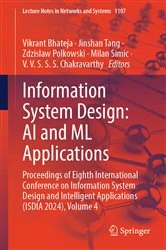 Book cover of Information System Design: AI and ML Applications by Vikrant Bhateja