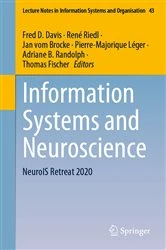 Book cover of Information Systems and Neuroscience by Fred D. Davis