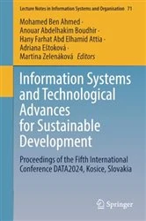 Book cover of Information Systems and Technological Advances for Sustainable Development by Mohamed Ben Ahmed