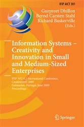 Book cover of Information Systems -- Creativity and Innovation in Small and Medium-Sized Enterprises by Gurpreet Dhillon