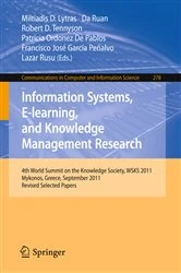 Book cover of Information Systems, E-learning, and Knowledge Management Research by Miltiadis D. Lytras