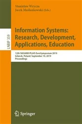 Book cover of Information Systems: Research, Development, Applications, Education by Stanisław Wrycza