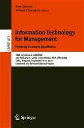 Book cover of Information Technology for Management: Towards Business Excellence by Ewa Ziemba