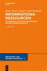 Book cover of Informationsressourcen (3rd ed.) by Klaus Gantert
