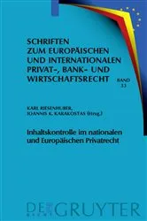 Book cover of Inhaltskontrolle im nationalen und Europäischen Privatrecht by Karl Riesenhuber