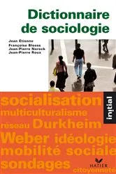 Book cover of Initial - Dictionnaire de sociologie by Jean Etienne