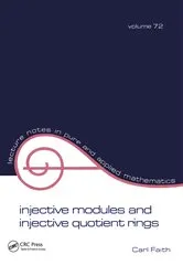 Book cover of Injective Modules and Injective Quotient Rings by Carl Faith