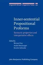 Book cover of Inner-sentential Propositional Proforms by Werner Frey