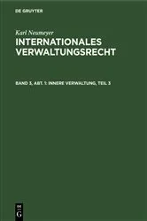 Book cover of Innere Verwaltung, Teil 3 by Unknown