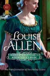 Book cover of Innocent Courtesan to Adventurer's Bride by Louise Allen