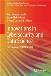 Book cover of Innovations in Cybersecurity and Data Science by Syed Muzamil Basha
