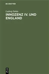 Book cover of Innozenz IV. und England by Ludwig Dehio
