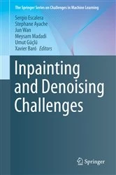 Book cover of Inpainting and Denoising Challenges by Sergio Escalera