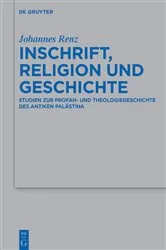 Book cover of Inschrift, Religion und Geschichte by Johannes Renz