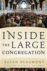 Book cover of Inside the Large Congregation by Susan Beaumont