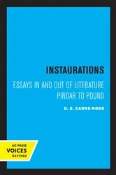 Book cover of Instaurations by D. S. Carne-Ross