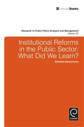 Book cover of Institutional Reforms in the Public Sector by Mahabat Baimyrzaeva