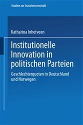 Book cover of Institutionelle Innovation in politischen Parteien by Katharina Inhetveen