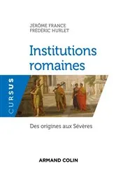 Book cover of Institutions romaines by Jérôme France