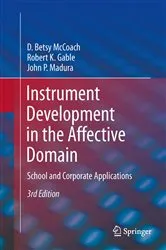 Book cover of Instrument Development in the Affective Domain (3rd ed.) by D. Betsy McCoach