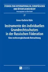 Book cover of Instrumente des individuellen Grundrechtsschutzes in der Russischen Foederation by Unknown