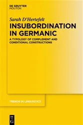 Book cover of Insubordination in Germanic by Sarah D’Hertefelt