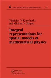 Book cover of Integral Representations For Spatial Models of Mathematical Physics by Vladislav V Kravchenko
