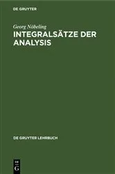 Book cover of Integralsätze der Analysis by Georg Nöbeling