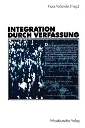 Book cover of Integration durch Verfassung by Hans Vorländer