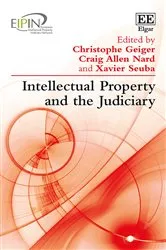 Book cover of Intellectual Property and the Judiciary by Unknown