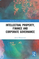 Book cover of Intellectual Property, Finance and Corporate Governance by Janice Denoncourt