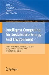 Book cover of Intelligent Computing for Sustainable Energy and Environment by Kang Li