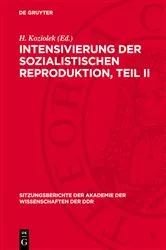 Book cover of Intensivierung der sozialistischen Reproduktion, Teil II by H. Koziolek